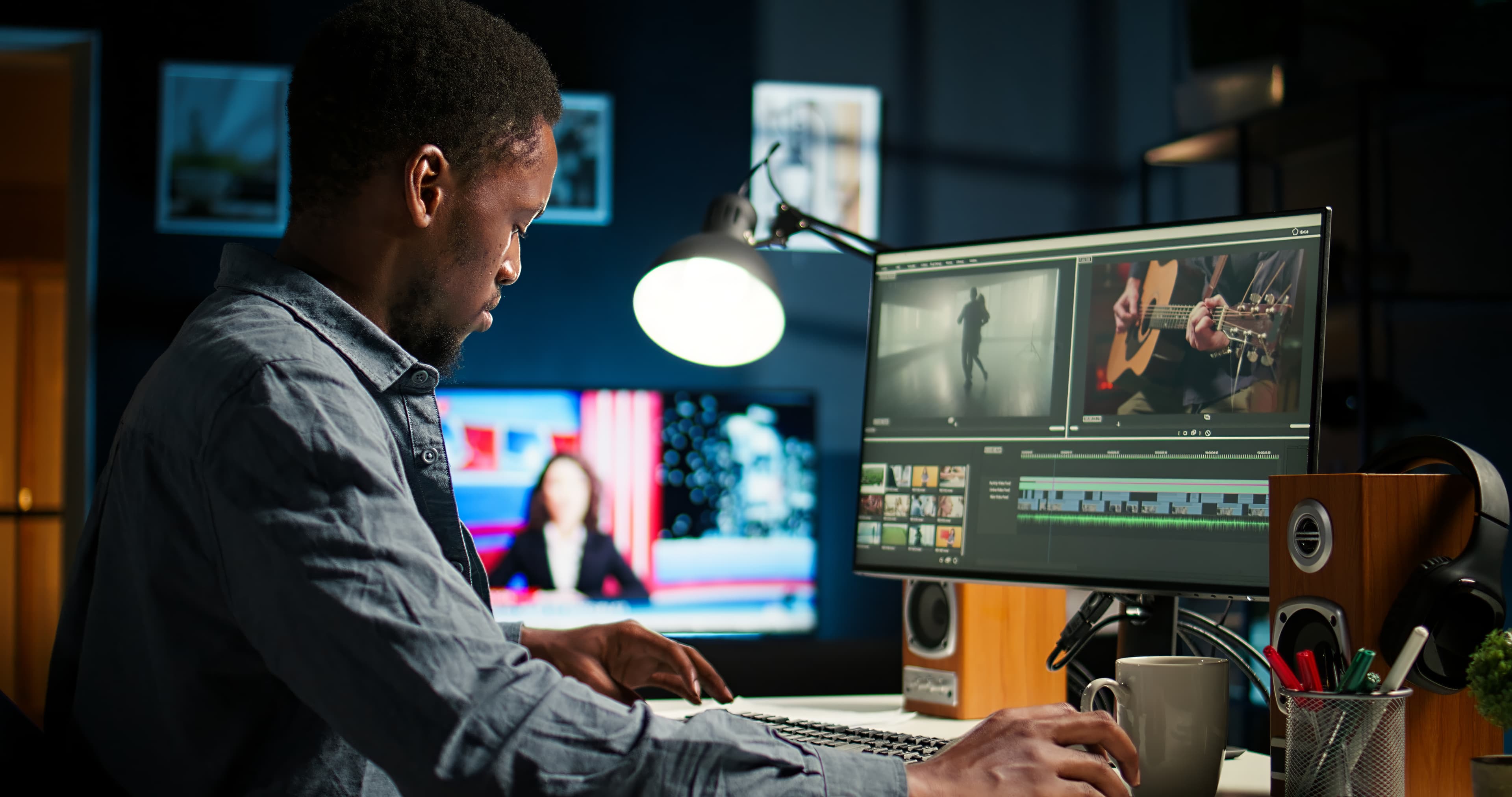 Travail de montage en production audiovisuelle
